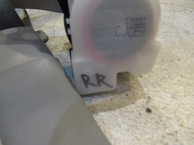 2007 Infiniti G35x Sedan Rear RH Passenger Seat Belt & Buckle-Stone