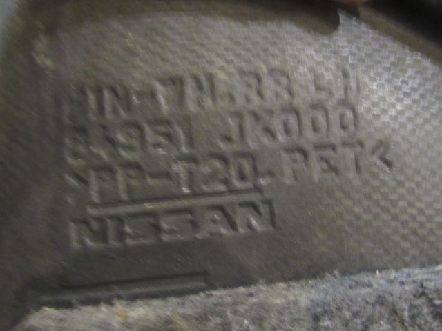 2007 Infiniti G35x Sedan LH Driver Trunk Quarter Carpet 84951 JK000