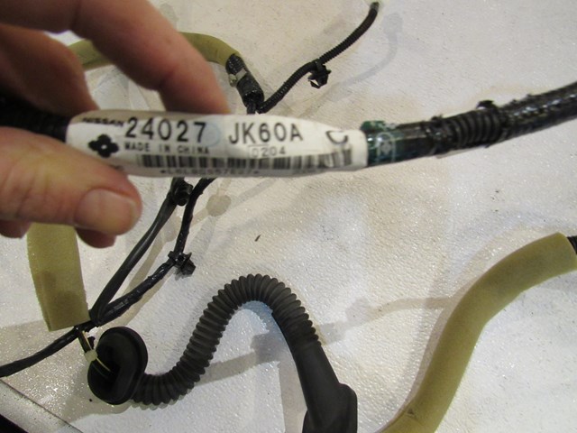 2007 Infiniti G35x Sedan Trunk Wiring Harness 24017 JK60A