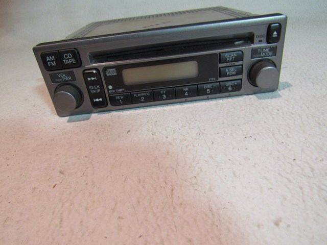 2002 Honda S2000 Radio/CD Player 39101-S2A-A110-M1
