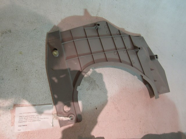 2006 Infiniti G35 Coupe Rear RH Seat Finish Panel 79920 AM800-Stone