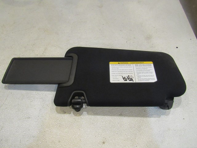 2014 Nissan Juke Nismo RS RH Passenger Sun Visor