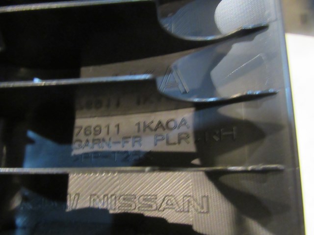 2014 Nissan Juke Nismo RS RH Passenger Interior A Pillar Trim 76911 1KA0A