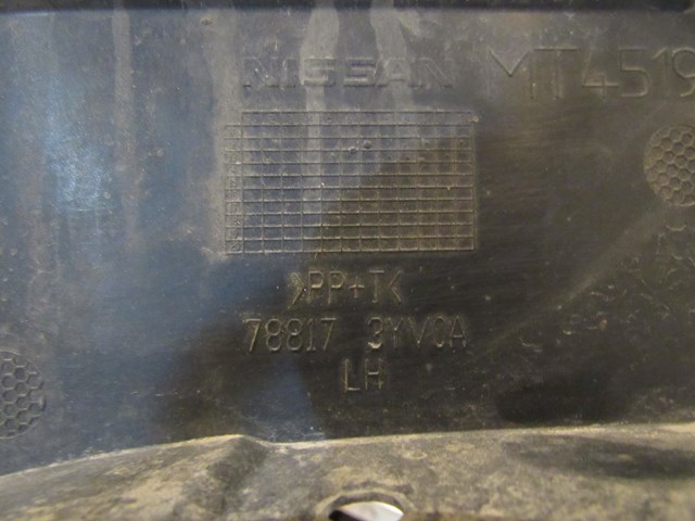 2014 Nissan Juke Nismo RS Rear LH Splash Shield Mud Flap 78817 3YV0A