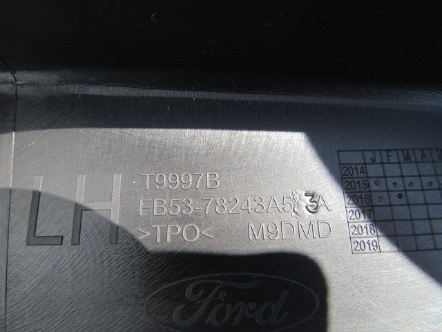 16 Ford Explorer Sport Driver B Pillar Trim LH FB53-78243A52A