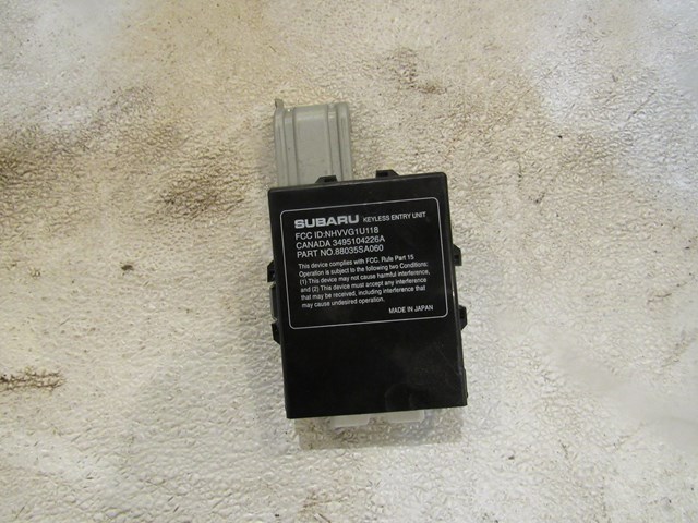 2004 Subaru Forester XT Keyless Entry Control Module 88035SA060