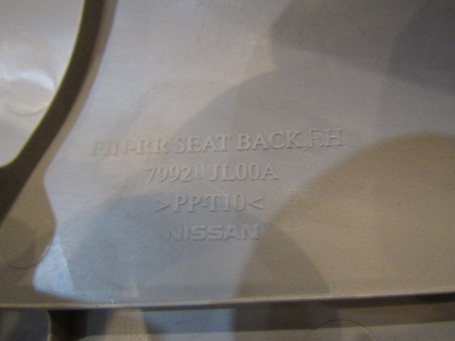 2009 Infiniti G37 Coupe Rear Seat Finish Trims 79920 JL00A & 79921 JL00A