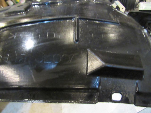 2009 Infiniti G37 Coupe Front RH Pass Fender Liner Rear Portion 68342 JL00A