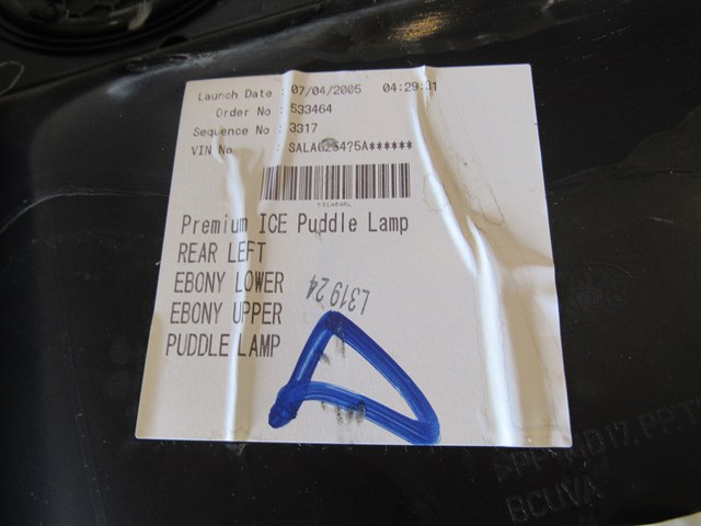 2005 Land Rover LR3 HSE Rear LH Driver Door Panel