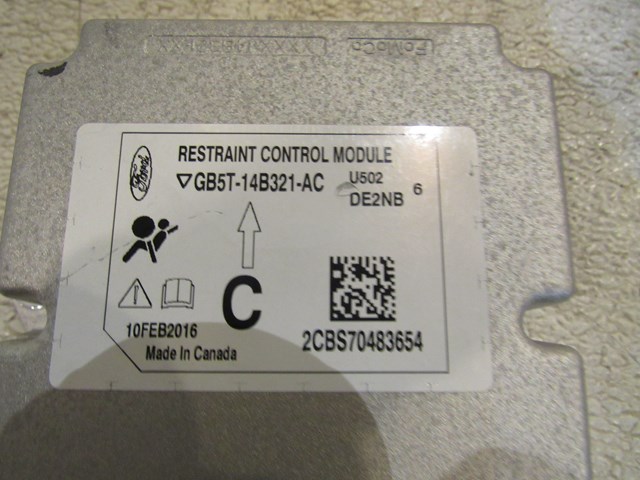 2016 Ford Explorer Airbag Control Module GB5T-14B321-AC
