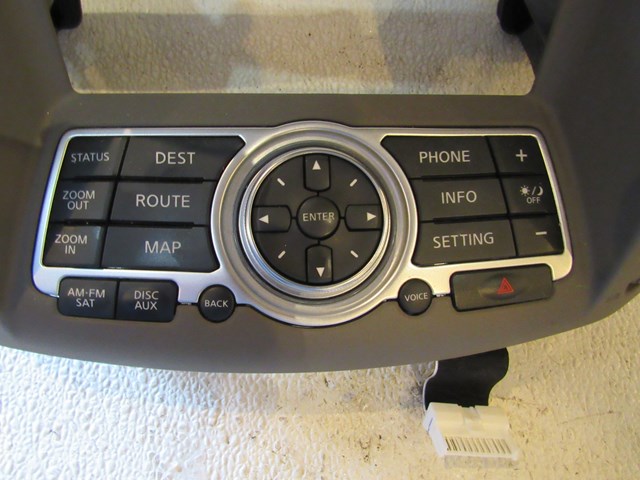 2008 Infiniti G35 Sedan Navigation Controls 28395 JK65B-Wheat