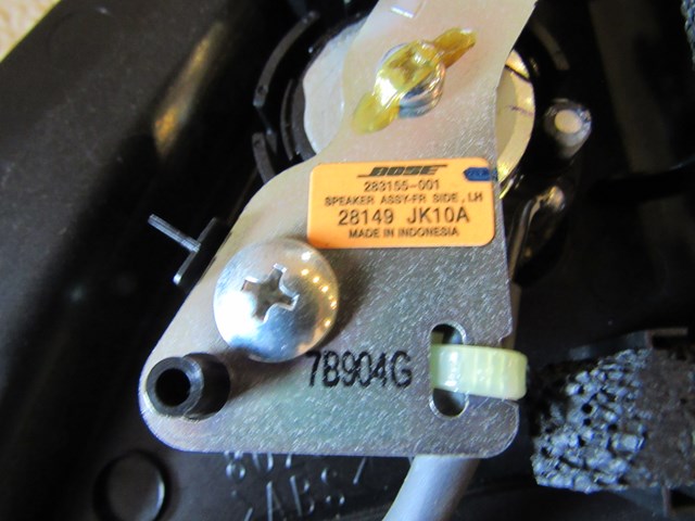 2008 Infiniti G35 Sedan LH Driver Sail Panel w/Tweeter 28149 JK10A