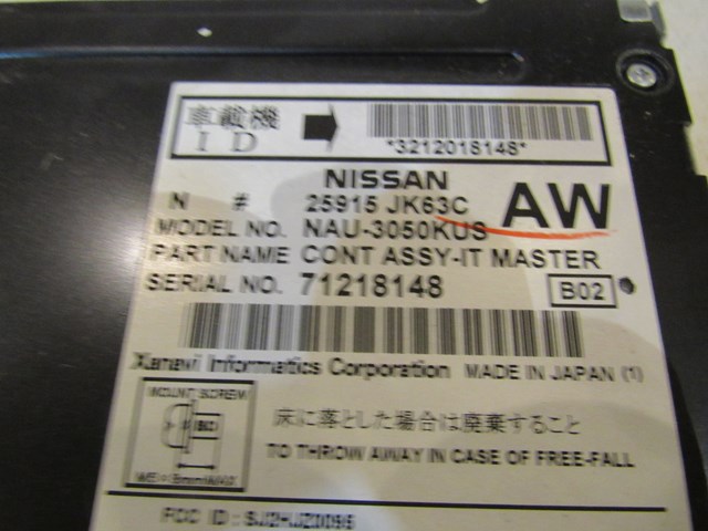 2008 Infiniti G35 Sedan Navigation, Radio CD Receiver 25915 JK63C