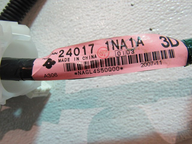 2008 Infiniti G35 Sedan RH Passenger Body Wire Harness OEM 24017-1NA1A