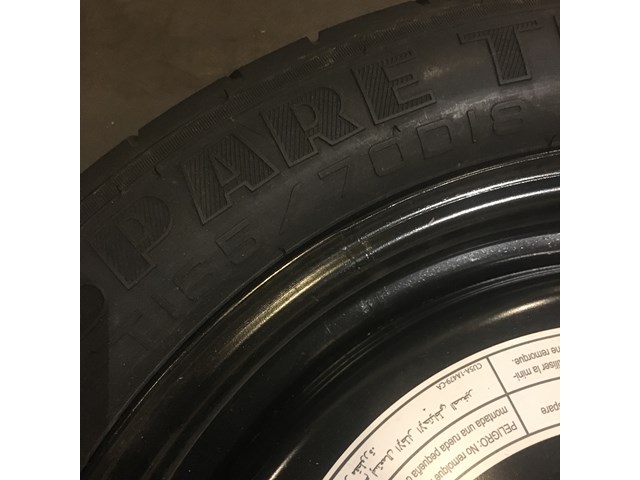 2016 Ford Explorer Sport Spare Tire T165/70D18