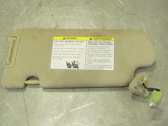 2009 Infiniti G37X Front RH Sun Visor