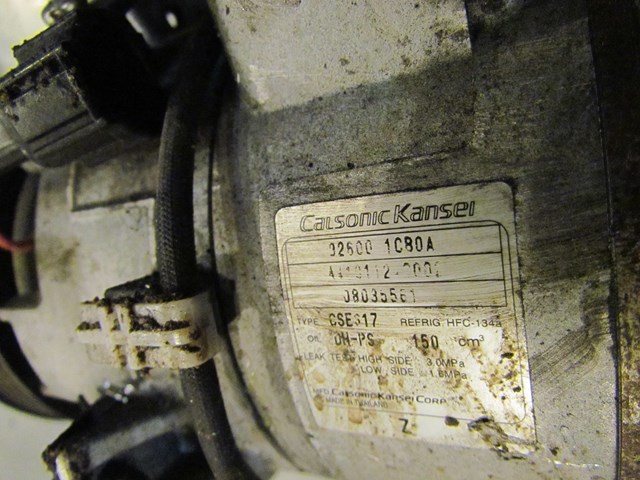 2009 Infiniti G37X AC Compressor 82600 1CB0A
