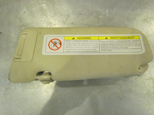 2005 Infiniti G35 RH Passenger Sun Visor Assy