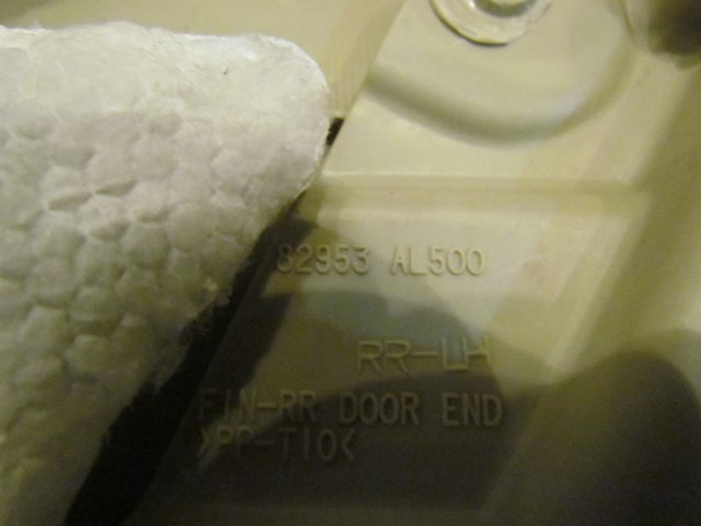 2005 Infiniti G35X Rear LH Drivers Door Panel 82953 AL500