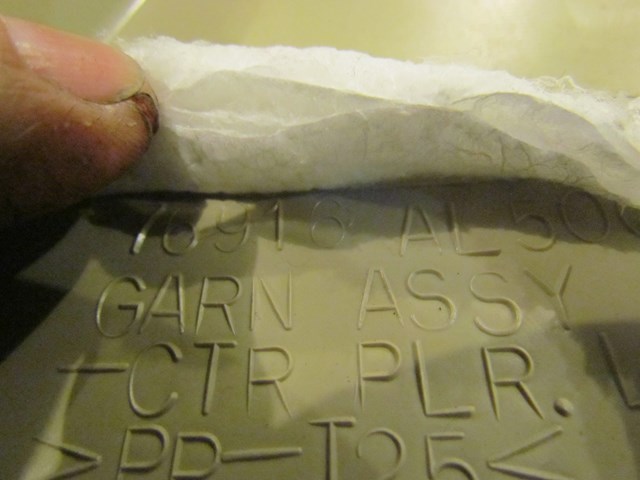 2005 Infiniti G35 LH Drivers Lower B Pillar Trim 76916 AL500