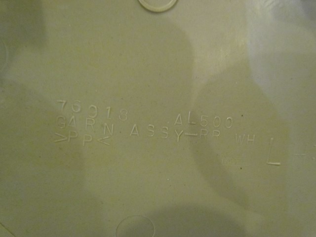 2005 Infiniti G35 Rear LH Drivers Seat Finish Panel 76918 AL500