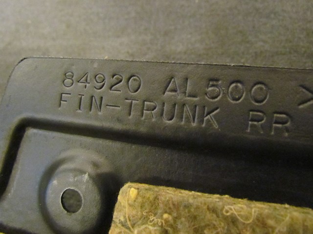 2005 Infiniti G35X Sedan Rear Trunk Finish Trim Moulding 84951 AL500