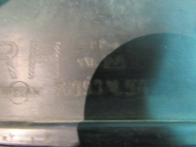 2005 Infiniti G35X Sedan Rear RH Passenger Door Sill Kick Plate 76893 AL500