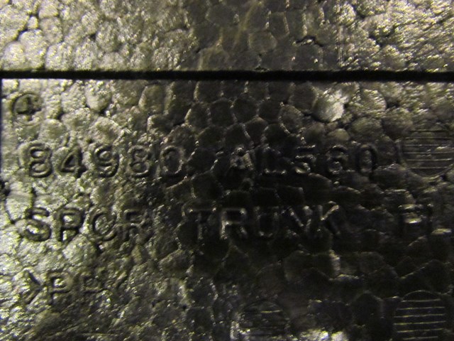 2004 Infiniti G35X Sedan RH Passenger Trunk Spacer 84980 AL560