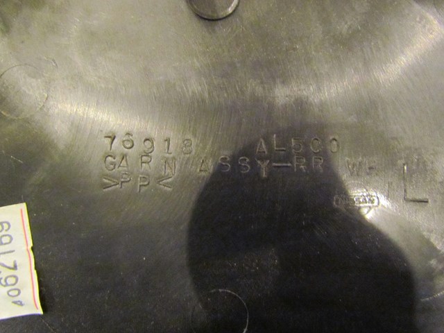 2004 Infiniti G35X Sedan Rear LH Drivers Seat Finish Trim Panel 76918 AL500