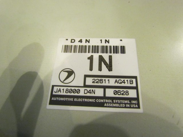 2001 Subaru Legacy GT Engine Control Unit ECU 22611 AG41B