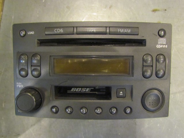 2005 Nissan 350Z Bose Radio CD Cassette Player PP-2514L-A Y272738112A