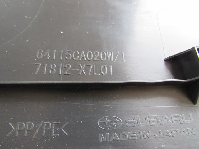 2013 Subaru BRZ Front LH Driver Seat Trim 64115CA020