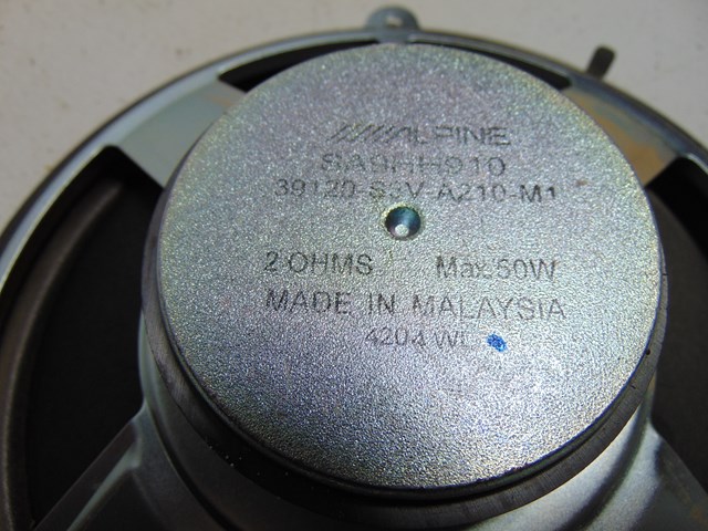 2004 Honda Pilot Rear Subwoofer Speaker 39120-S3V-A210