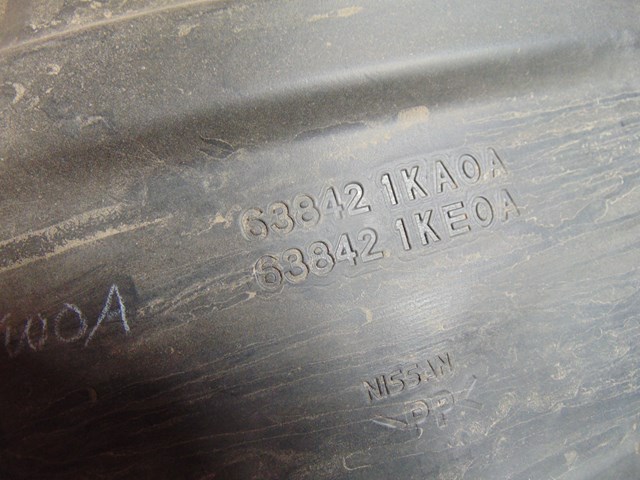 2014 Nissan Juke Nismo RS Front RH Fender Liner 63842 1KA0A