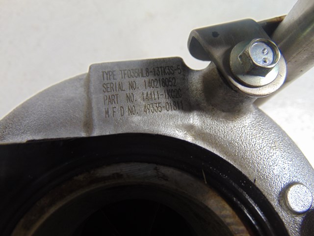 2014 Nissan Juke 1.6L Turbocharger Turbo OEM 144111KC2C Broken Stud