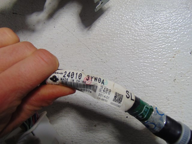 2014 Nissan Juke Nismo RS Dash Wire Harness 24010 3YW0A