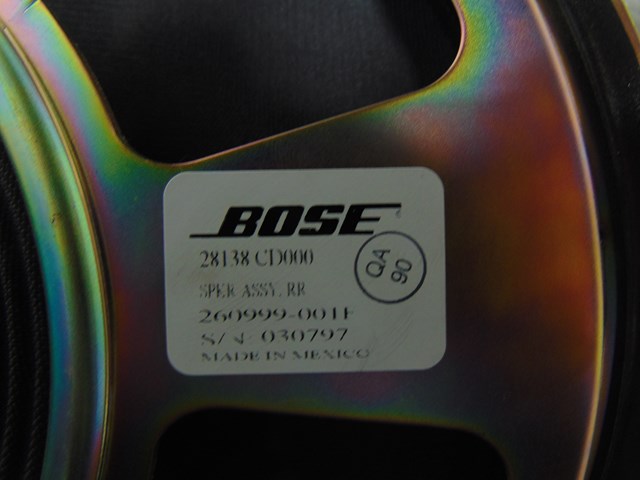 2003 Infiniti M45 Rear Subwoofer Speaker 28138 CD000