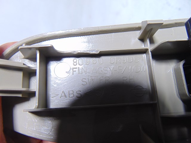 2003 Infiniti M45 Front RH Passenger Door Switch w/Trim 80960 CR000