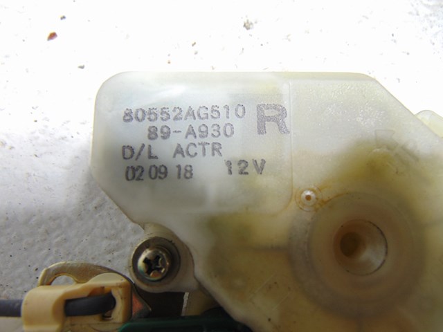 2003 Infiniti M45 Front RH Passenger Door Lock Actuator