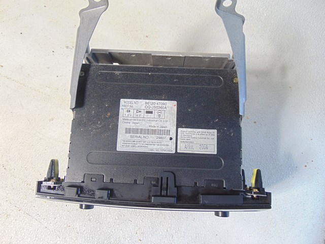 04 05 06 07 08 09  Toyota Prius Radio CD Receiver, Brackets &Cubby 86120-47090