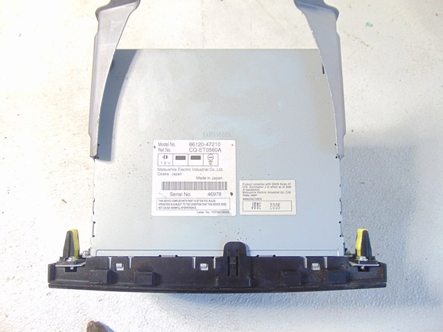 06 07 08 09  Toyota Prius Radio CD Receiver, Cubby & Brackets 86210-47210