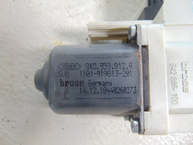 2010 Audi S4 Rear RH Pass Power Window Motor 8K0 959 812 A