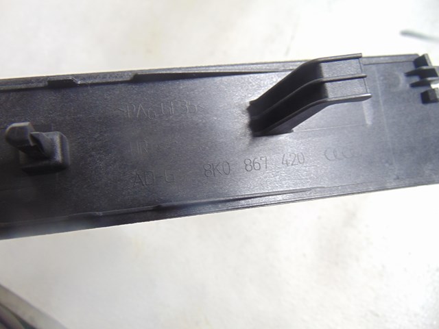 2010 Audi S4 Rear RH Passenger Aluminum Door Panel Trim 8K0867420