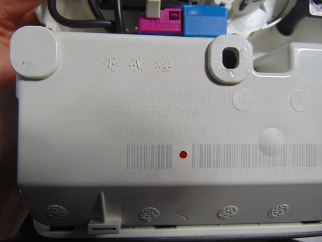 2010 Audi S4 Dome Light w/Homelink 8T0947135