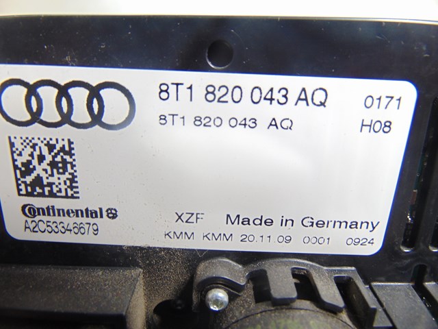 2010 Audi S4 Climate Controls OEM 8T1820043AQ
