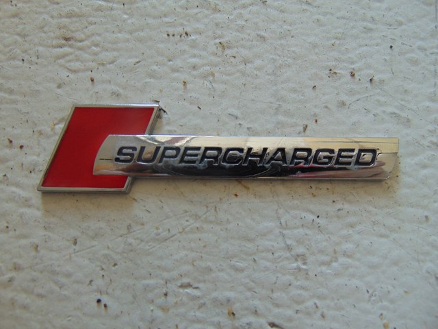2010 Audi S4 Supercharged Fender Emblem