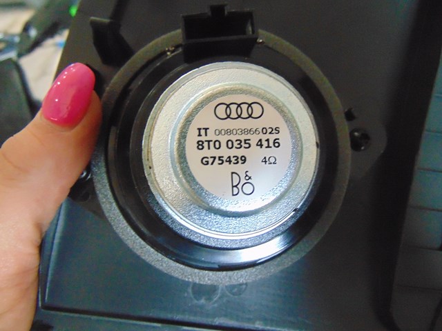 2010 Audi S4 Rear RH Deck Speaker Cover W/Bang & Olufsen Speaker 8T0 035 416