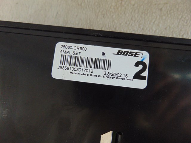 2003 Infiniti M45 Bose Audio Stereo Amp Amplifier OEM 28060 CR900