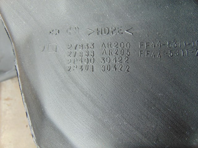 2003 Infiniti M45 Floor Climate Ducting 