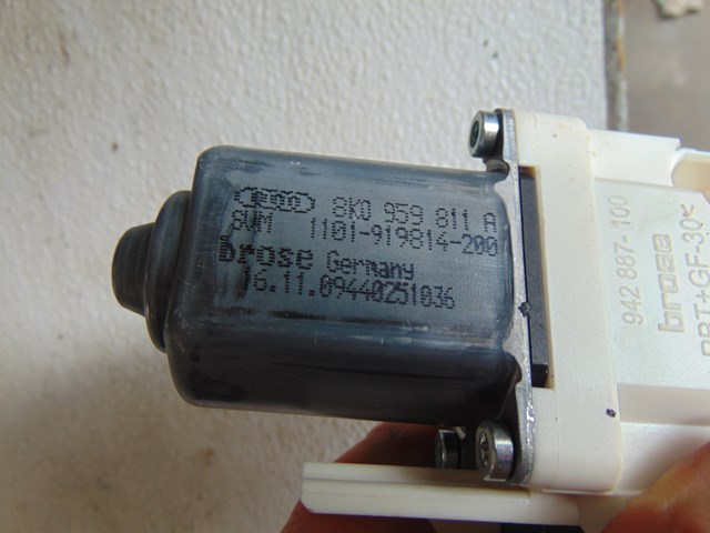 2010 Audi S4 Rear LH Driver Power Window Motor 8K0 959 811 A